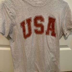 USA cotton on grey tee